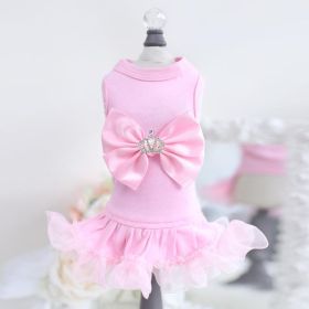 Royal Princess Dog Dress (Color Option: Pink, size: XXS)