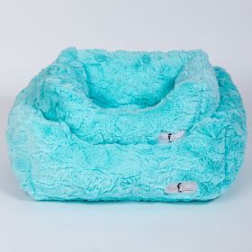 Cuddle Dog Bed (Color: Aquamarina, size: SM)